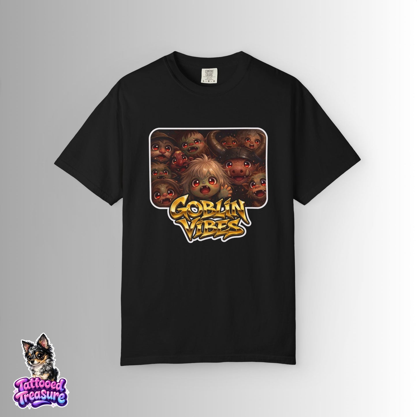 Goblin Vibes Graphic T-Shirt — Cute Creepy Monster Art Tee