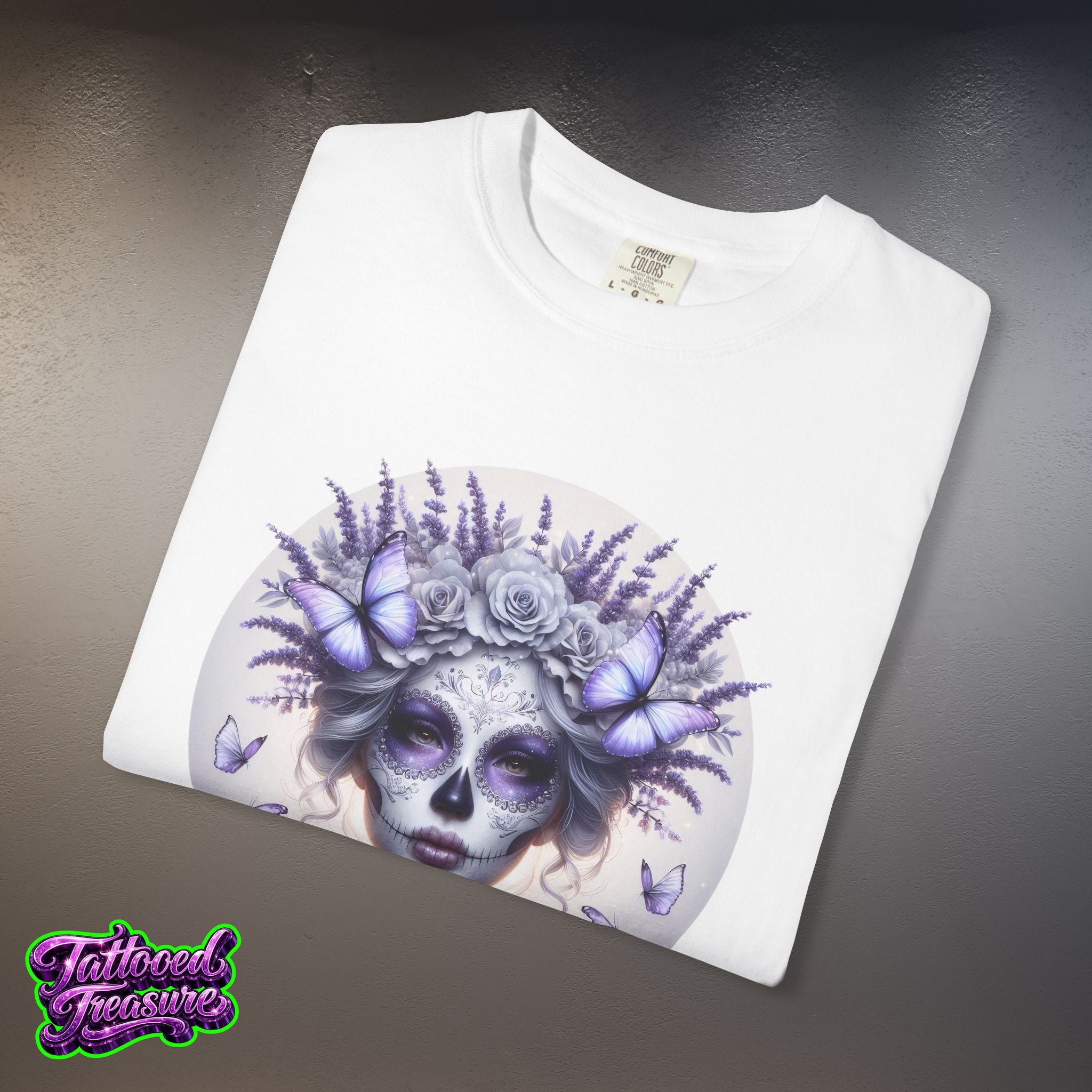 Day of the Dead Lavender Skull Queen T-Shirt