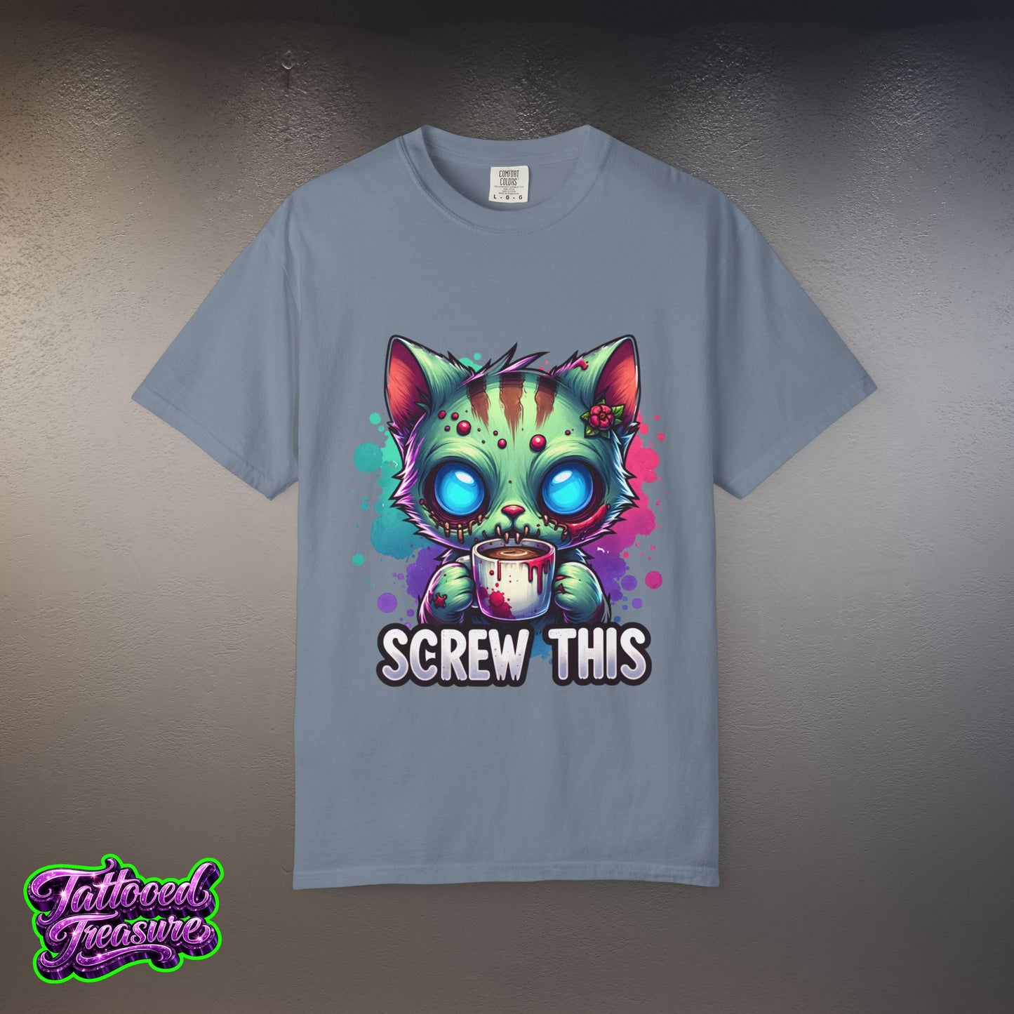 Zombie Kitty 'Screw This' T-Shirt