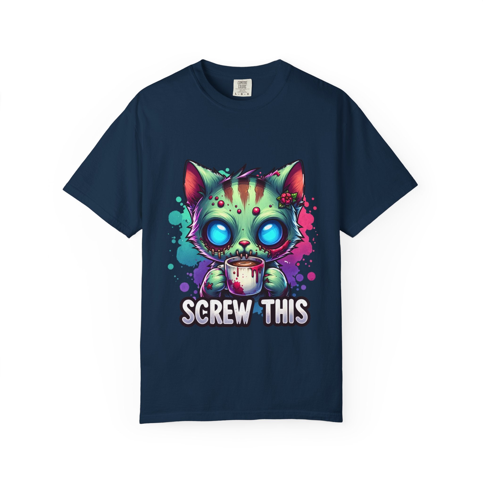 Zombie Kitty 'Screw This' T-Shirt