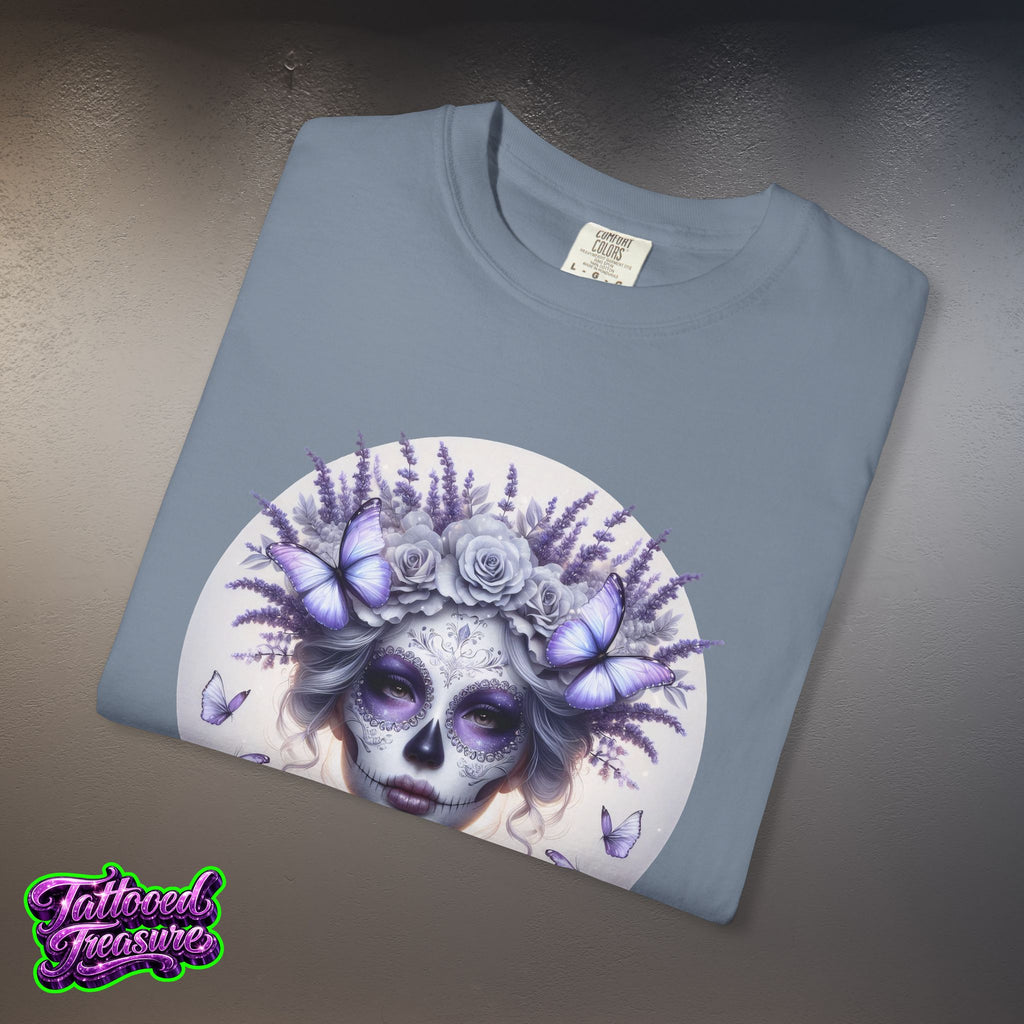 Day of the Dead Lavender Skull Queen T-Shirt
