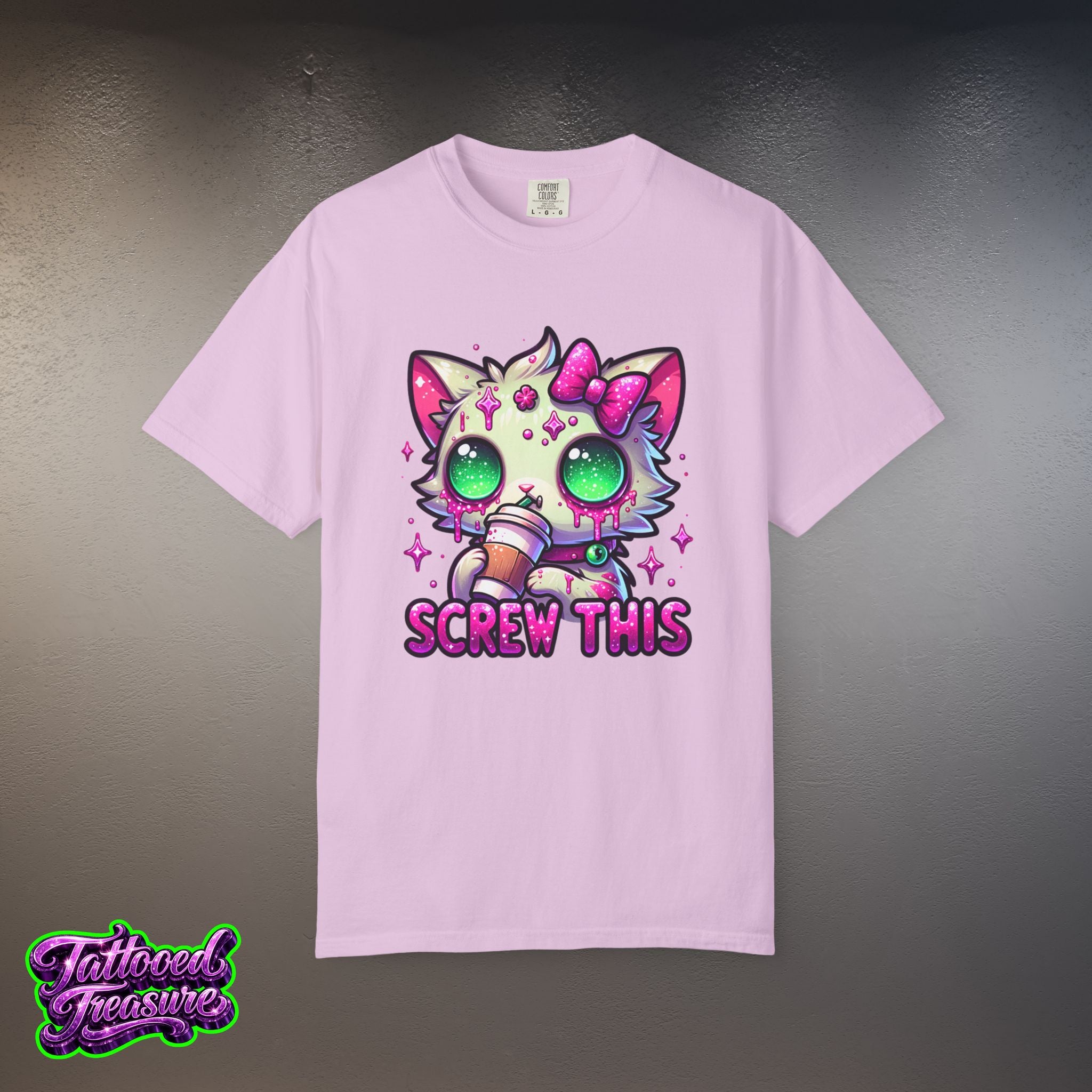 Kawaii 'Screw This' Cat T-Shirt