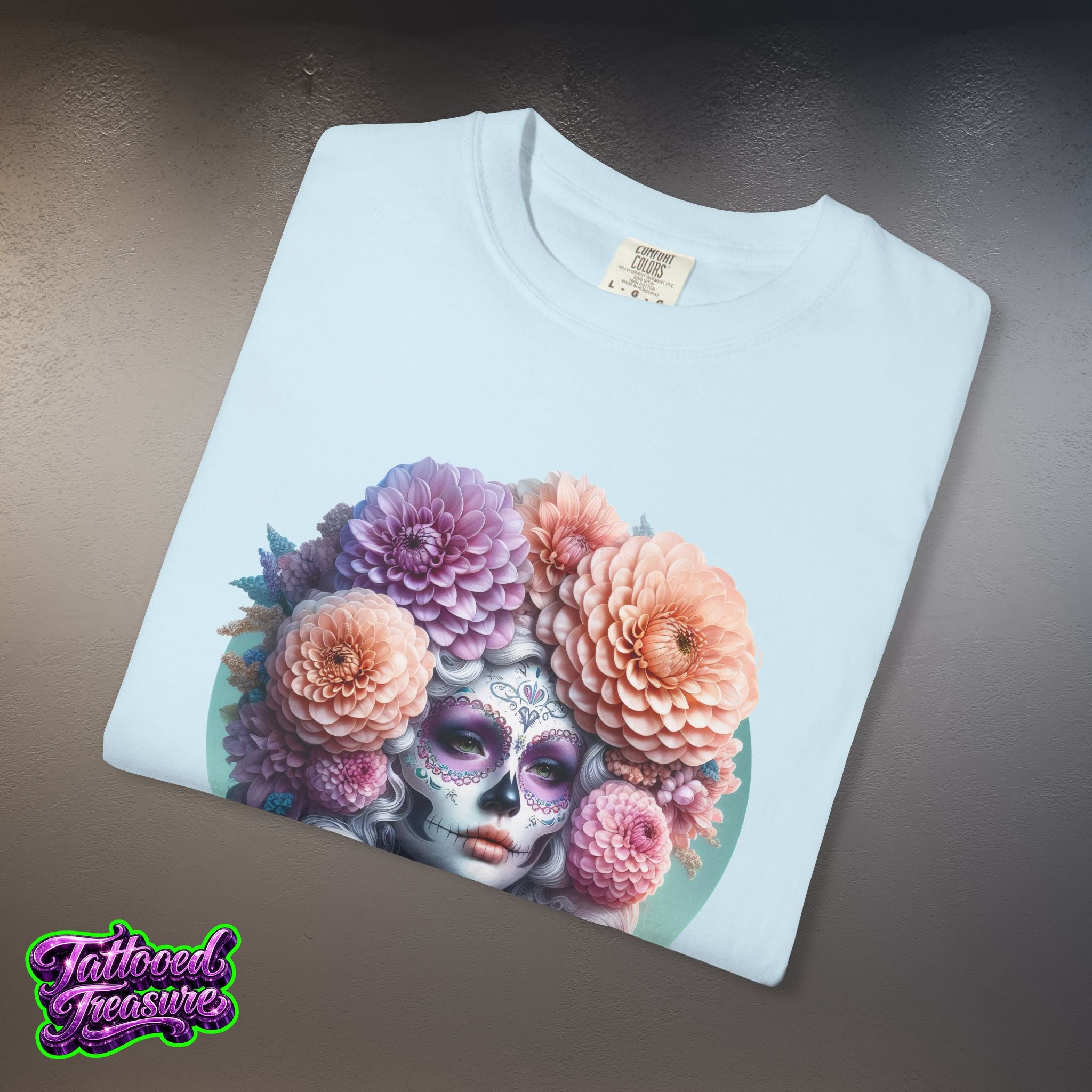 Day of the Dead Floral Skull T-Shirt