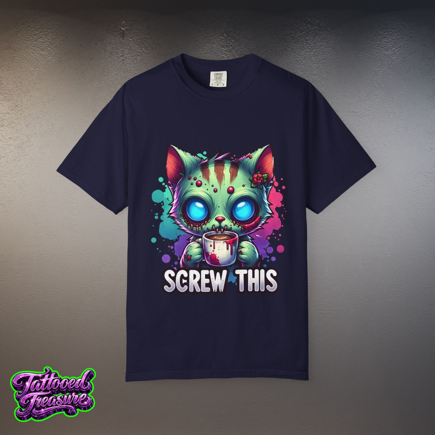 Zombie Kitty 'Screw This' T-Shirt