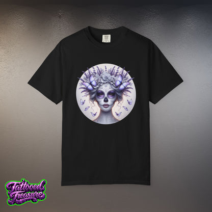 Day of the Dead Lavender Skull Queen T-Shirt