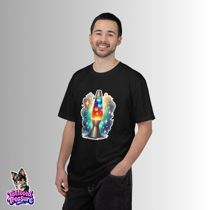 Lava Lamp Night Tee — Retro Psychedelic Glow T-Shirt