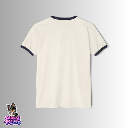 Scary The Shining Ringer T-Shirt — "Here's Johnny" Horror Graphic Tee