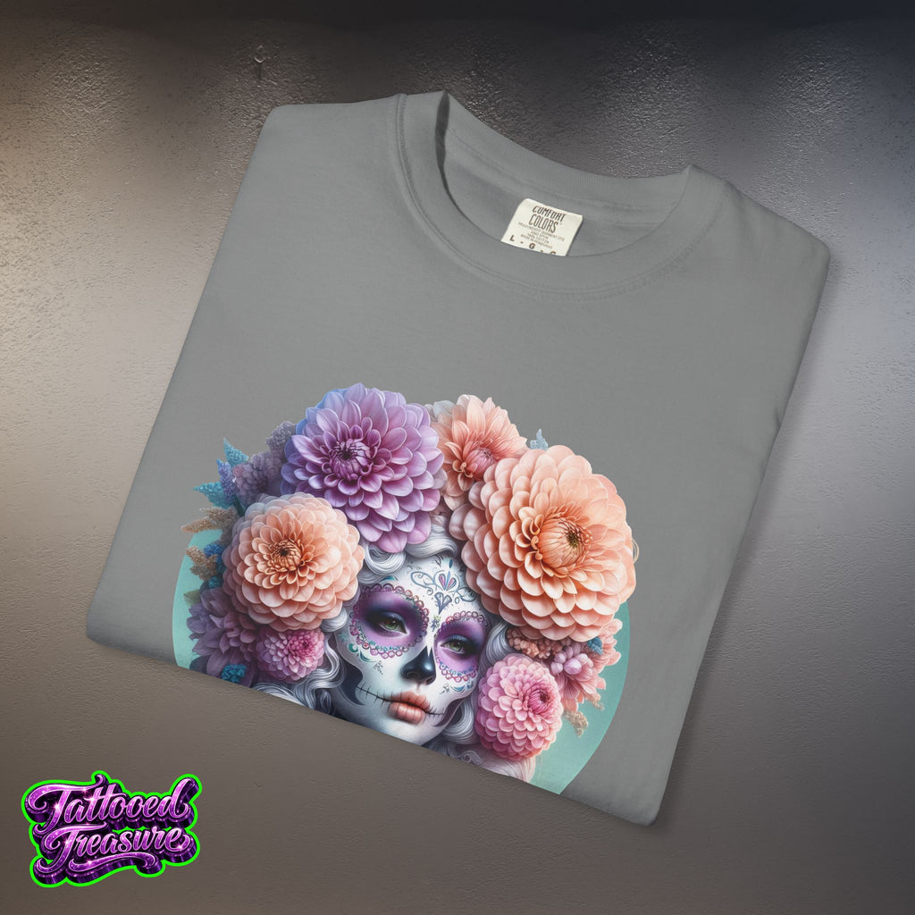 Day of the Dead Floral Skull T-Shirt