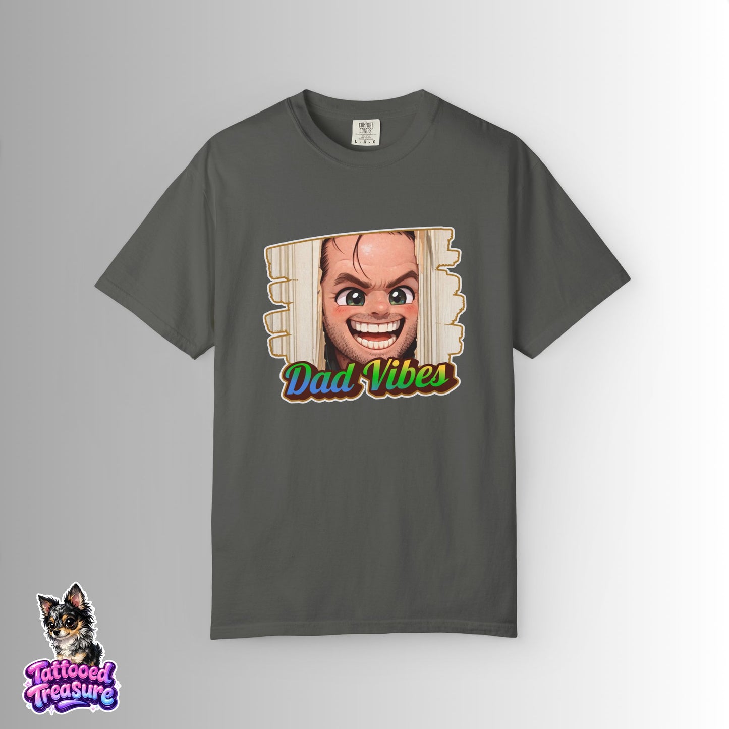 Dad Vibes T-Shirt — Funny Peeking Face Father’s Day Tee
