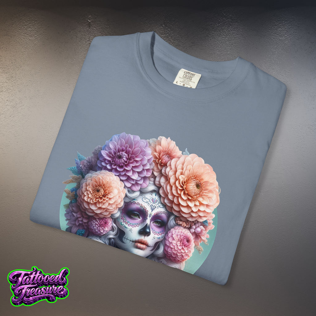 Day of the Dead Floral Skull T-Shirt
