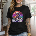 Hangry Skeleton Pizza T-Shirt — Cute Spooky Graphic Tee