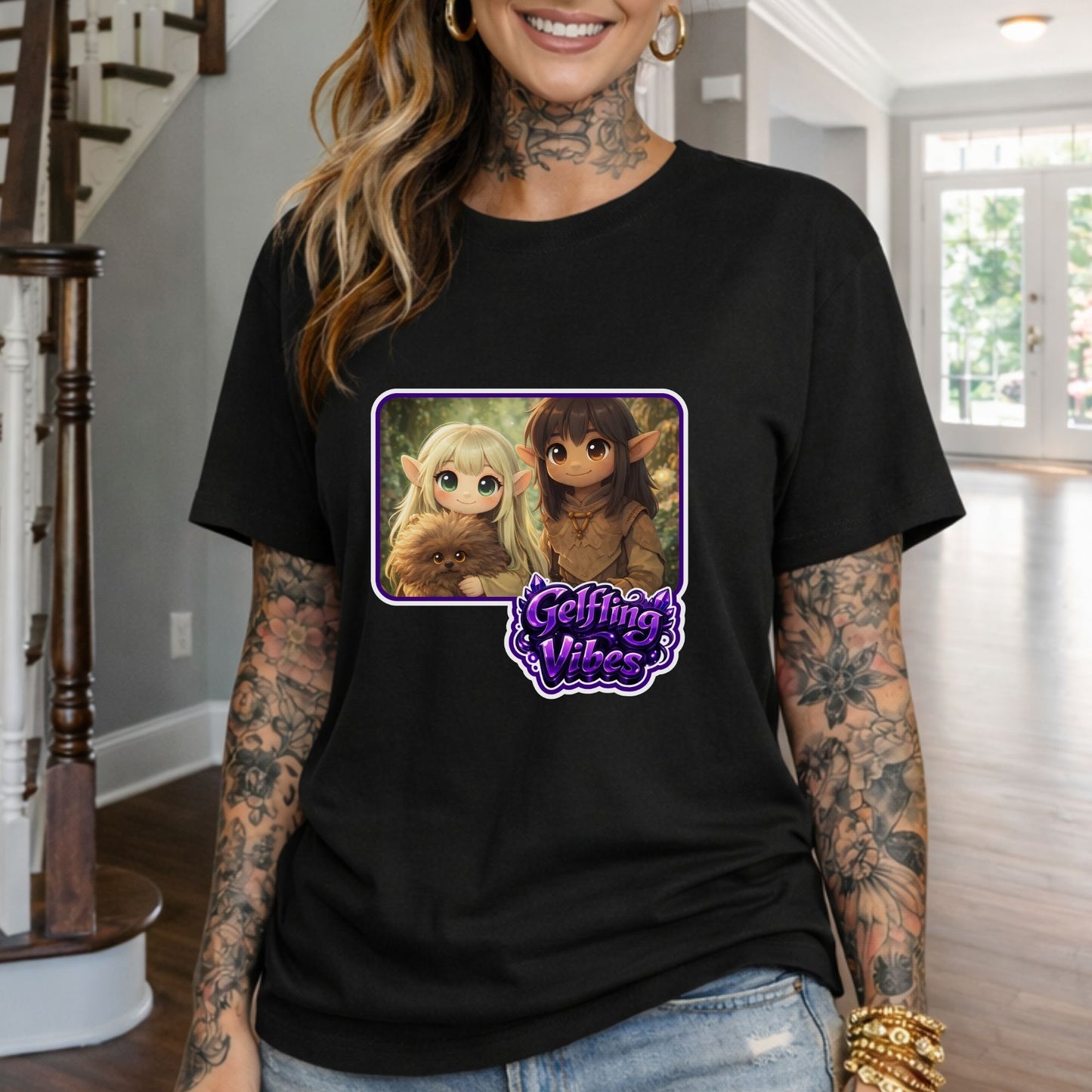 Cute Gelfling Vibes Graphic T-Shirt — Dark Crystal Design