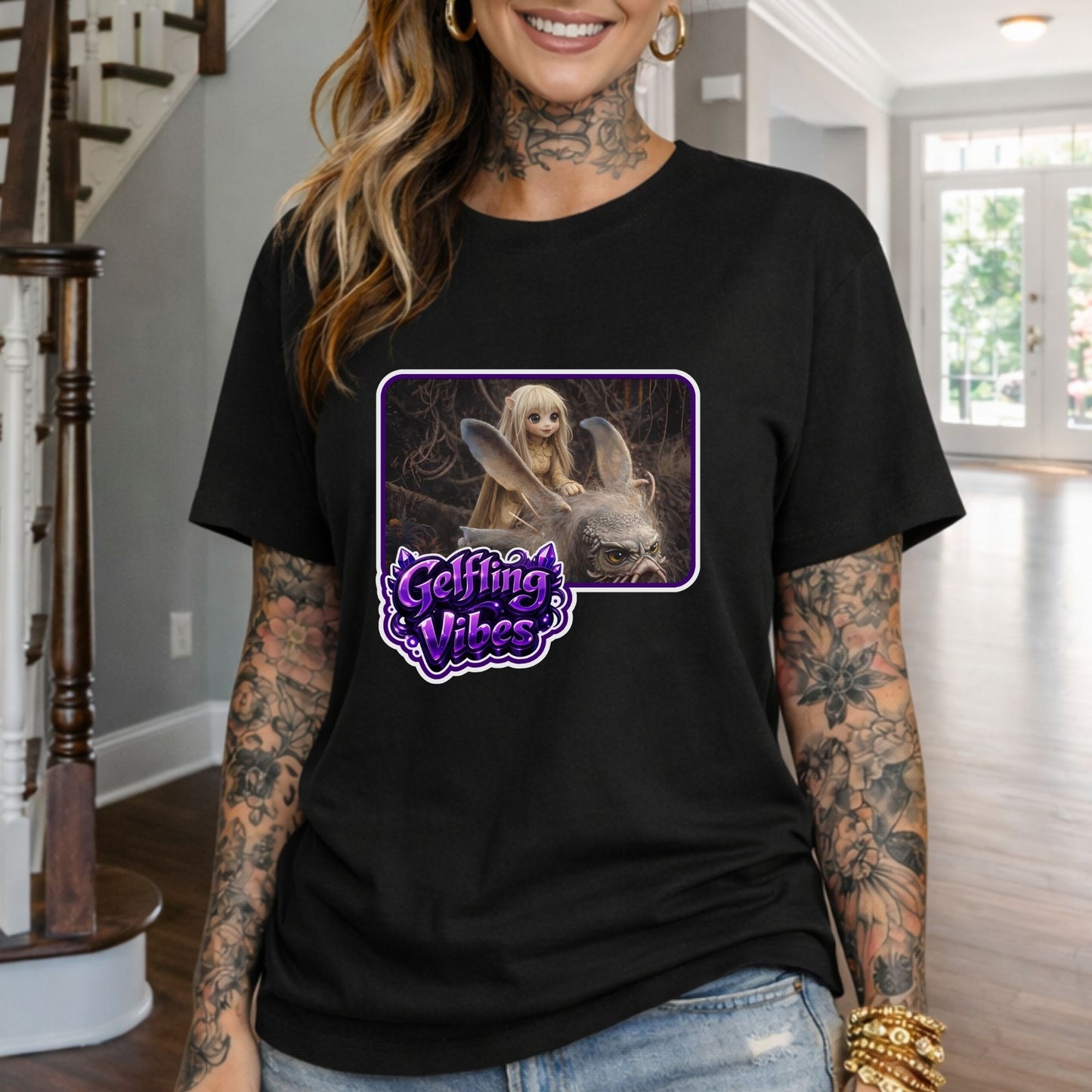Gelfling Vibes Graphic T-Shirt — Cute Fantasy Tee