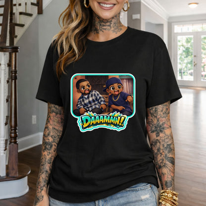 Daaamn! Graphic T-Shirt — Retro Cartoon Reaction Tee