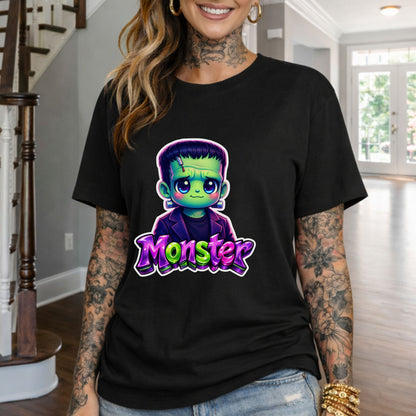 Cute Frankenstein 'Monster' Graphic T-Shirt