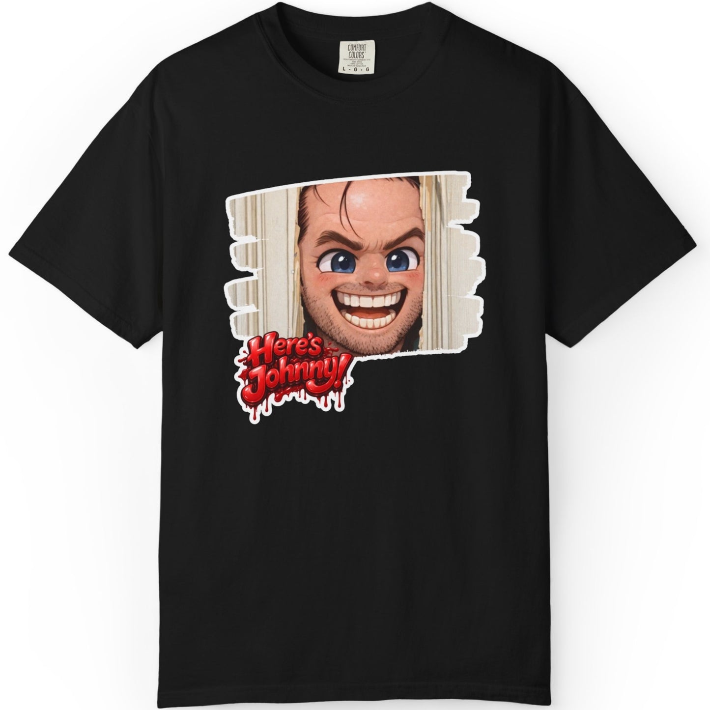 Horror The Shining Graphic T‑Shirt — 'Here's Johnny' Creepy Tee
