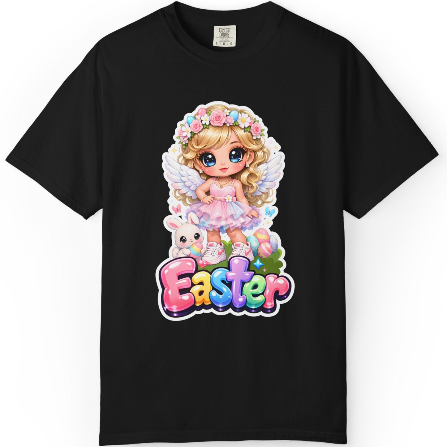 Easter Bunny Girl T-Shirt — Cute Pastel Easter Tee