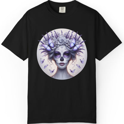 Day of the Dead Lavender Skull Queen T-Shirt