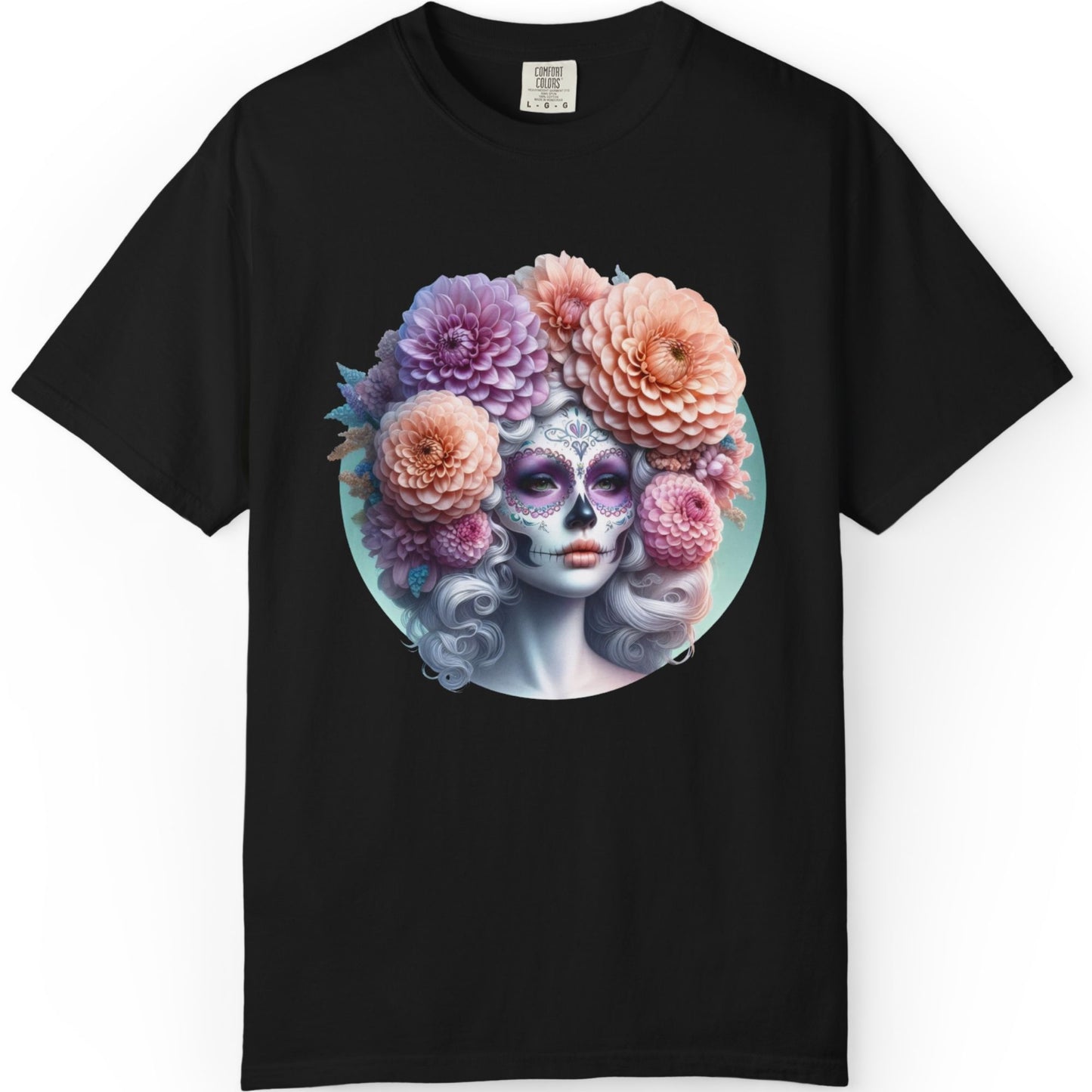 Day of the Dead Floral Skull T-Shirt