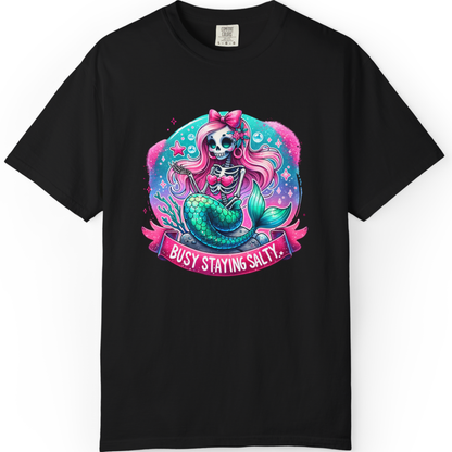 Busy Staying Salty Mermaid T-Shirt