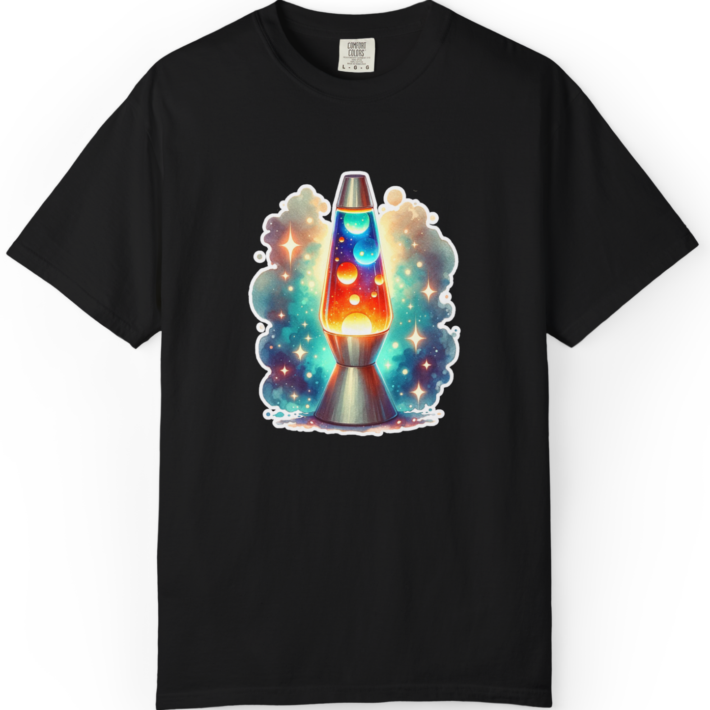 Lava Lamp Night Tee — Retro Psychedelic Glow T-Shirt