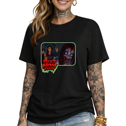 'Best Mom Ever' Horror Movie Graphic T-Shirt