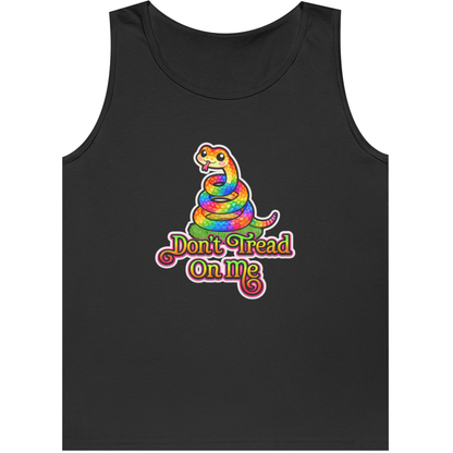 Rainbow Rattlesnake Tank — “Don't Tread On Me” Graphic Tank Top
