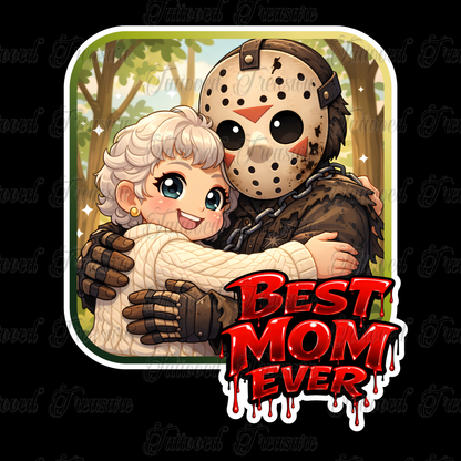 Tank Top — "Best Mom Ever" Horror Jason & Mother Design