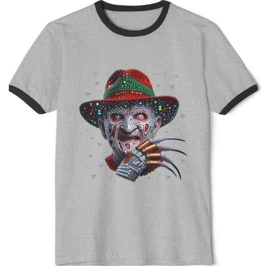 Freddy Krueger Horror Ringer T-Shirt – Vintage Nightmare Movie Tee