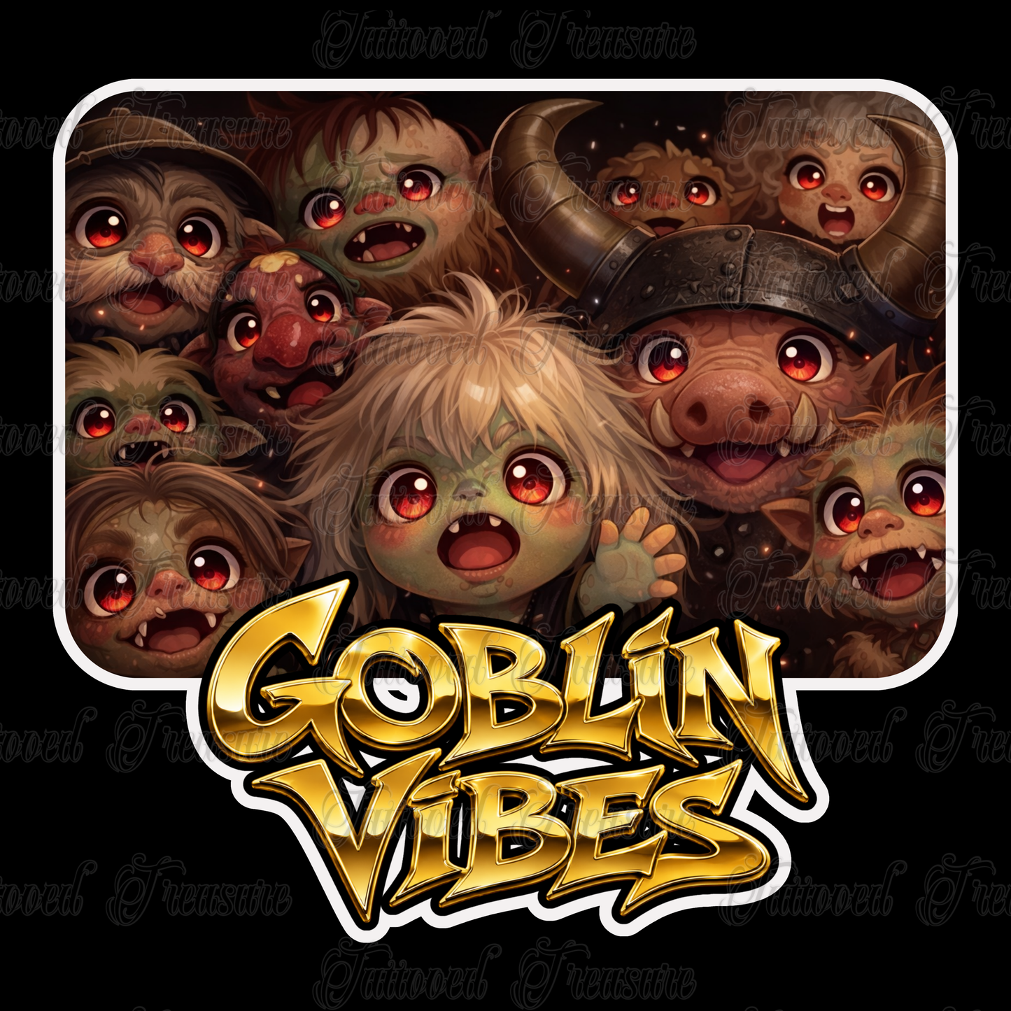 Goblin Vibes Graphic T-Shirt — Cute Creepy Monster Art Tee
