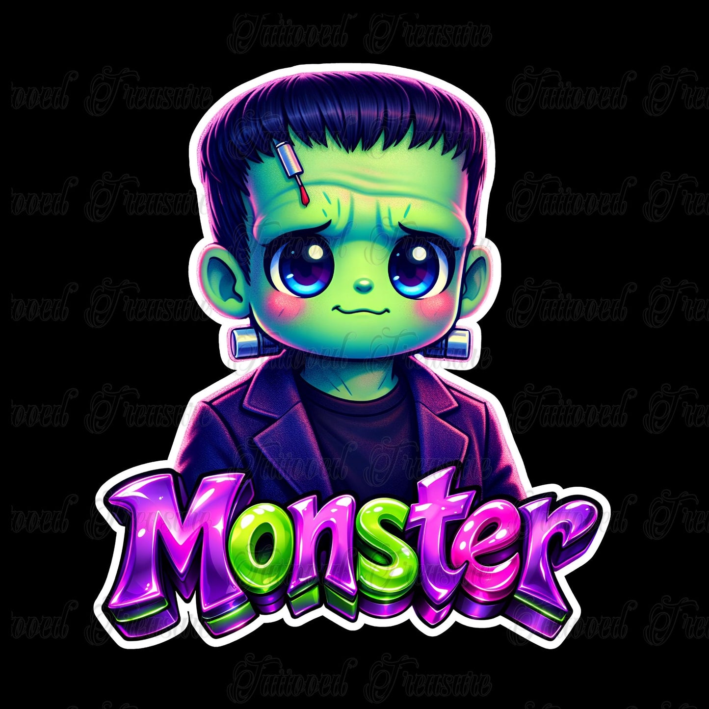 Cute Frankenstein 'Monster' Graphic T-Shirt