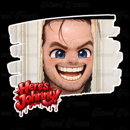 Horror The Shining Graphic T‑Shirt — 'Here's Johnny' Creepy Tee