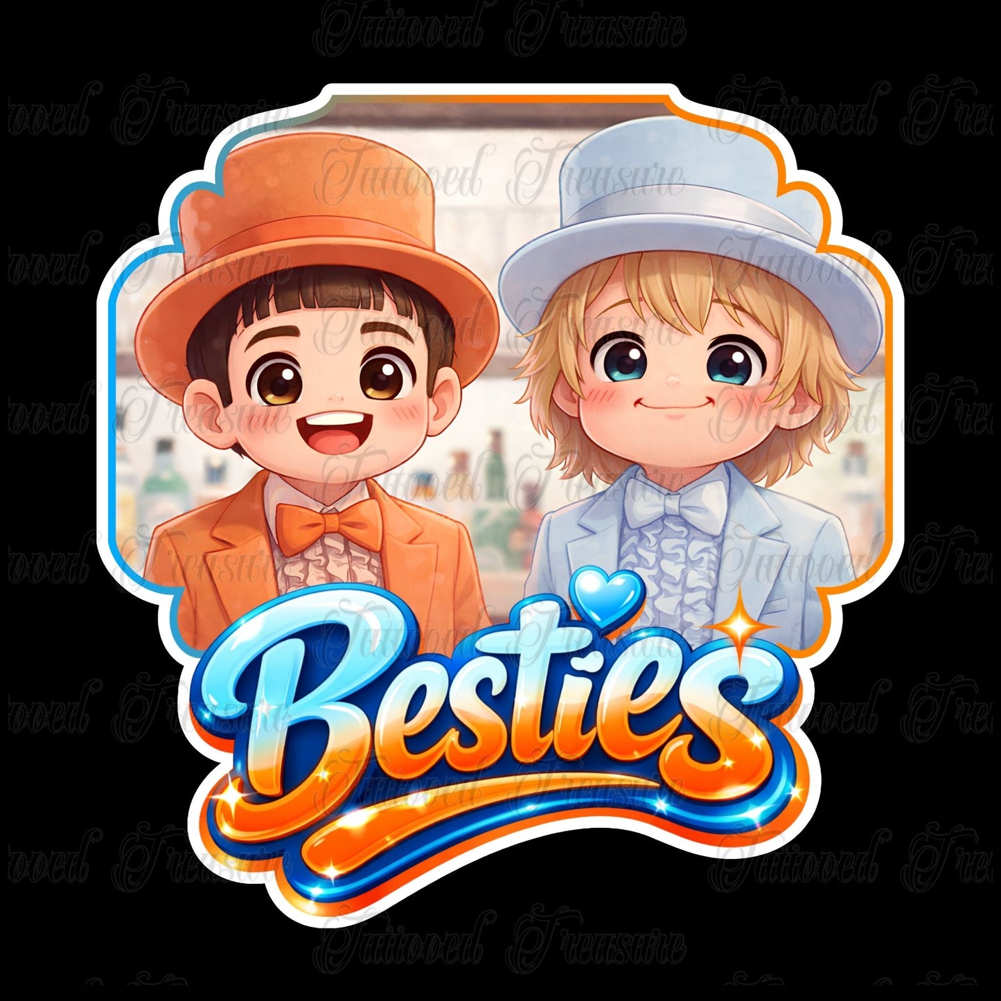 Besties Cartoon T-Shirt — Cute Dumb&Dumber  Graphic Tee