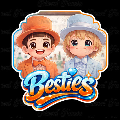 Besties Cartoon T-Shirt — Cute Dumb&Dumber  Graphic Tee