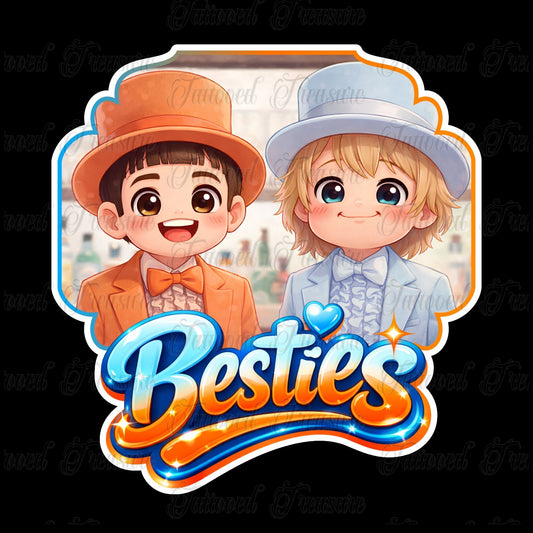 Besties Cartoon T-Shirt — Cute Dumb&Dumber  Graphic Tee