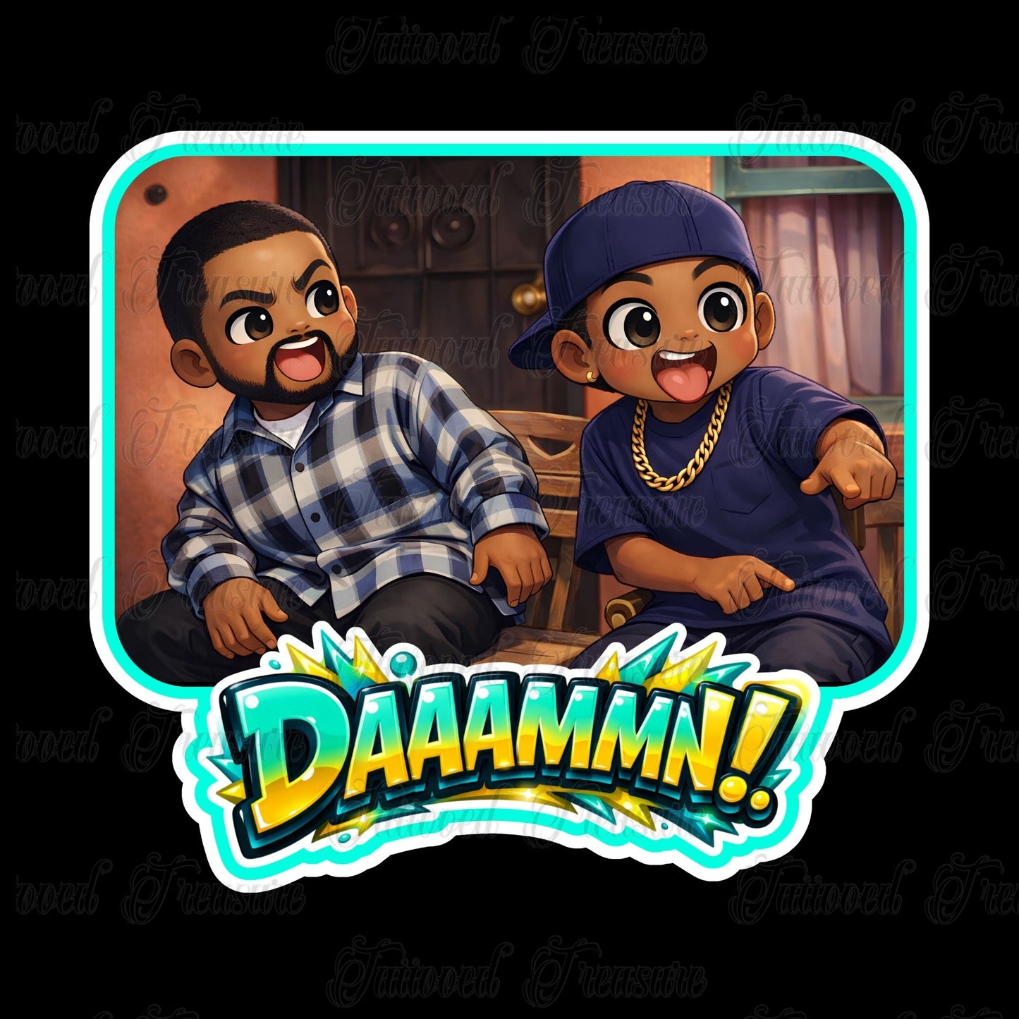 Daaamn! Graphic T-Shirt — Retro Cartoon Reaction Tee