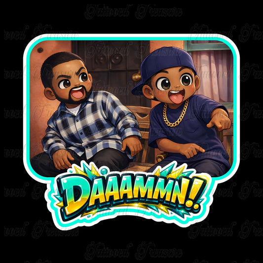 Daaamn! Graphic T-Shirt — Retro Cartoon Reaction Tee
