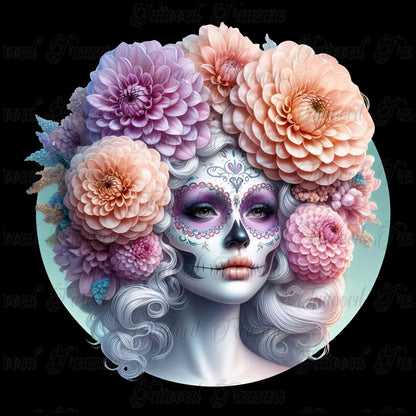 Day of the Dead Floral Skull T-Shirt