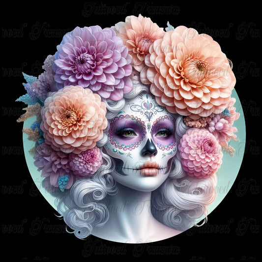 Day of the Dead Floral Skull T-Shirt