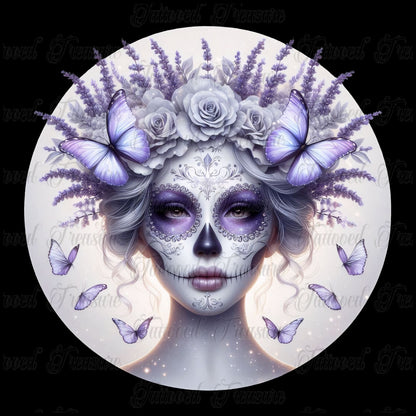 Day of the Dead Lavender Skull Queen T-Shirt