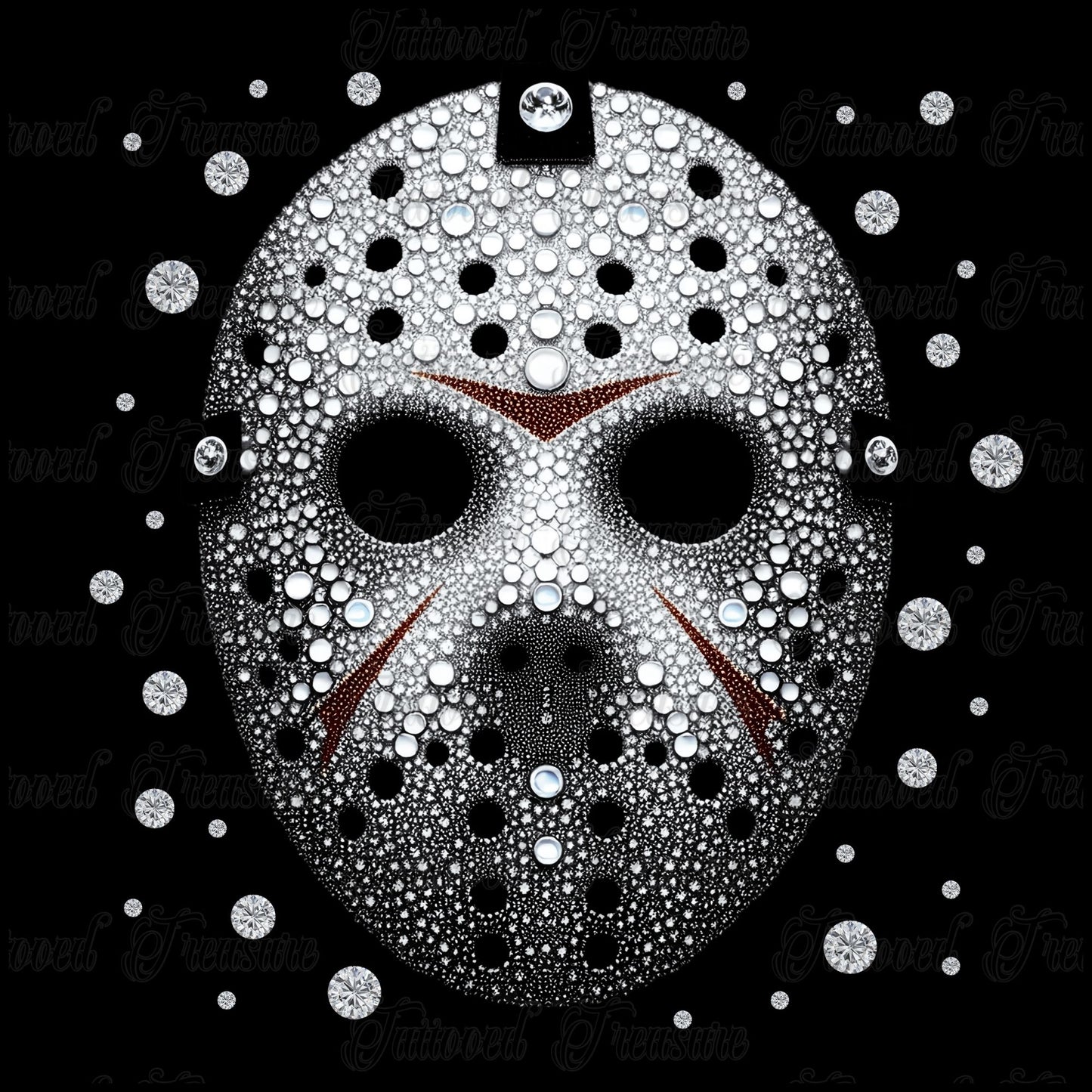 Friday the 13th Bling Mask Skull T-Shirt