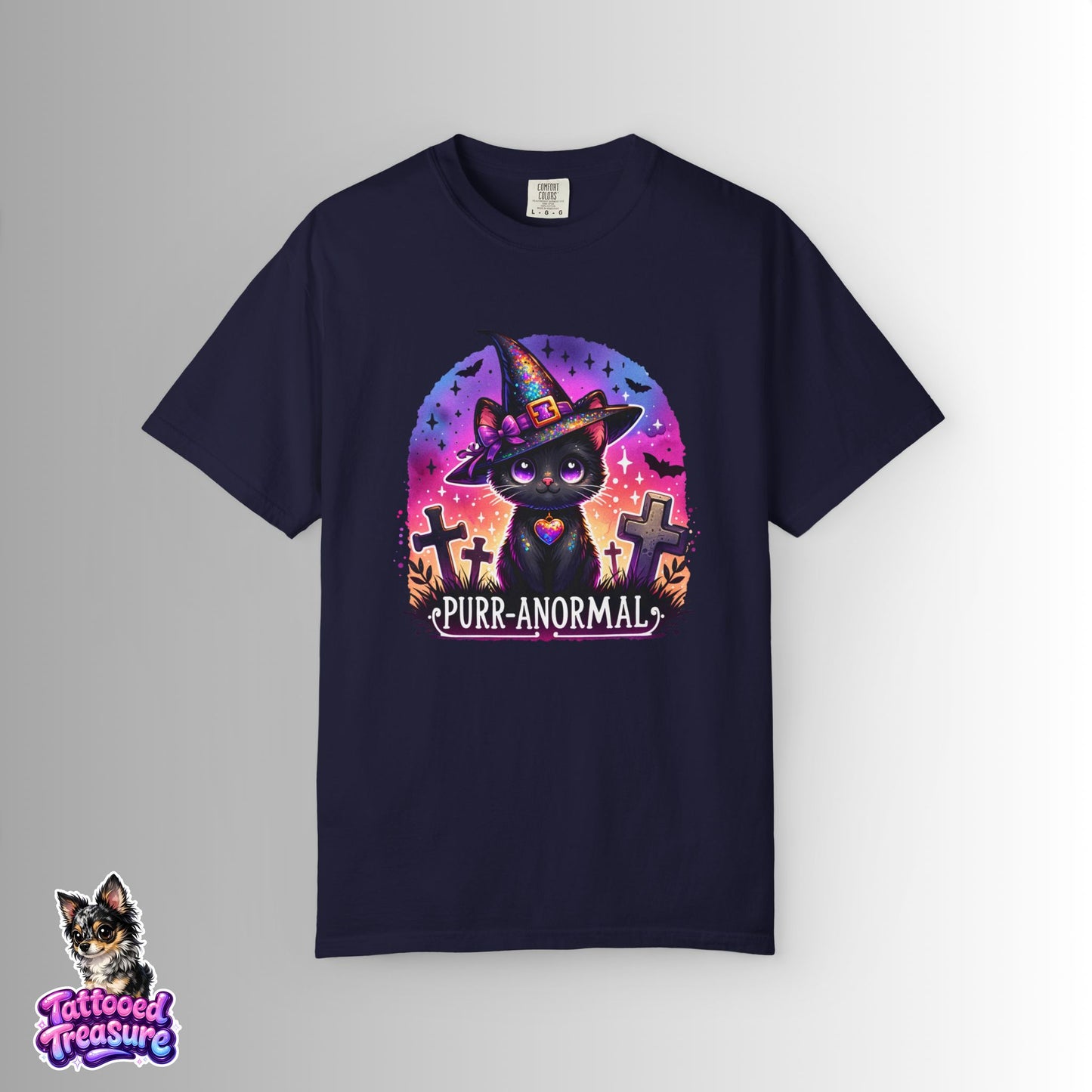 Purr-anormal Cat Witch T-Shirt