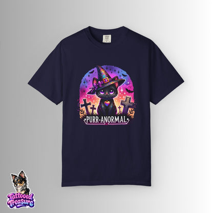 Purr-anormal Cat Witch T-Shirt