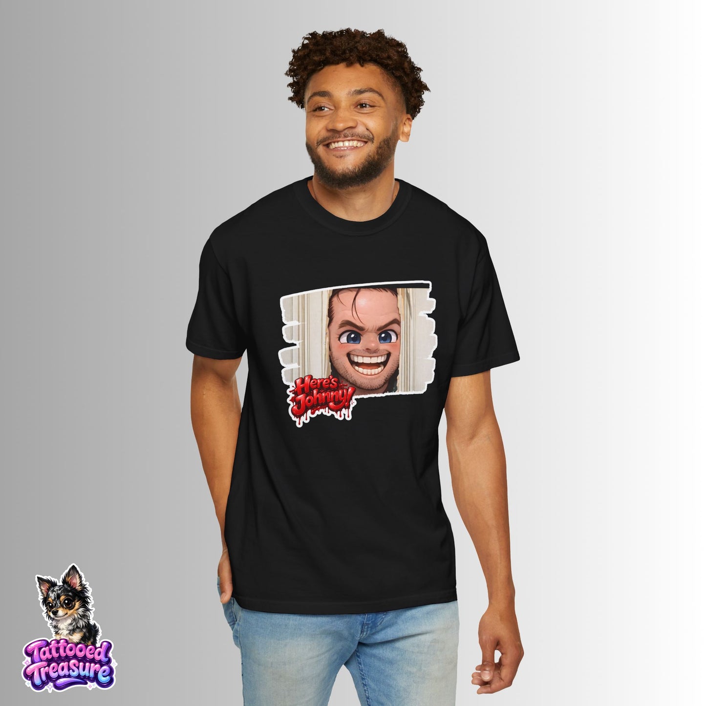 Horror The Shining Graphic T‑Shirt — 'Here's Johnny' Creepy Tee