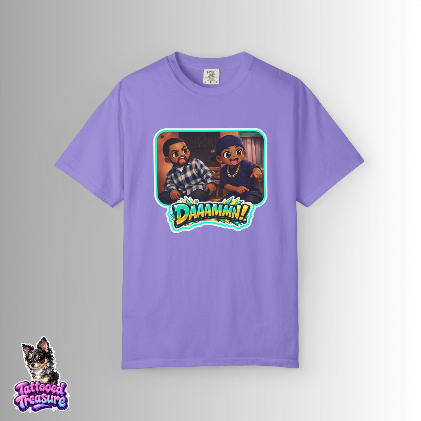 Daaamn! Graphic T-Shirt — Retro Cartoon Reaction Tee