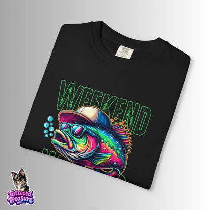 Weekend Hooker Fishing T-Shirt — Colorful Trout Graphic Tee for Anglers