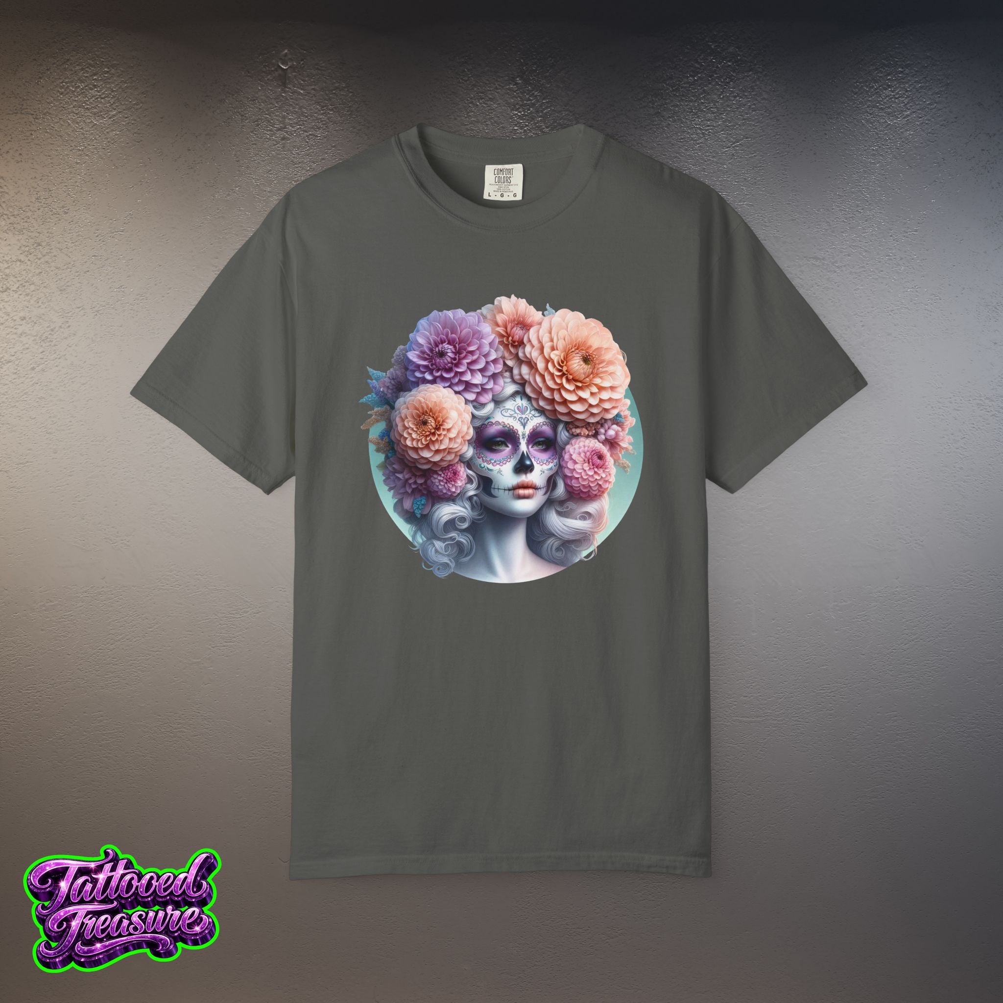 Day of the Dead Floral Skull T-Shirt