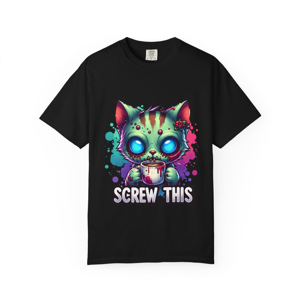 Zombie Kitty 'Screw This' T-Shirt