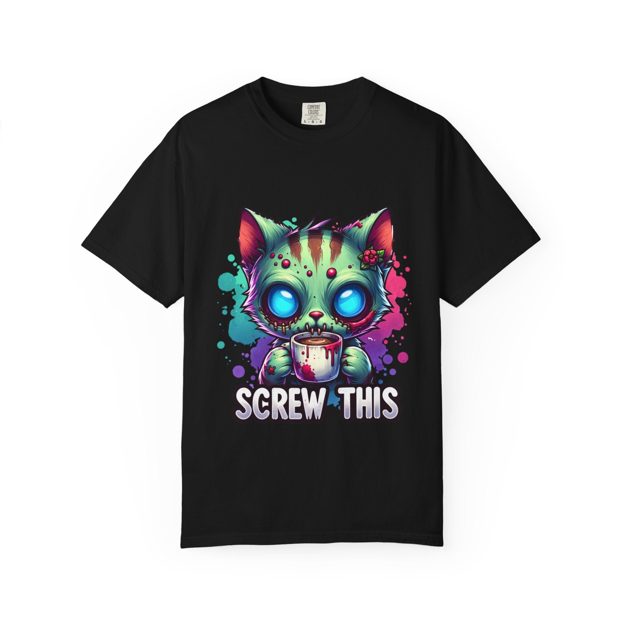 Zombie Kitty 'Screw This' T-Shirt