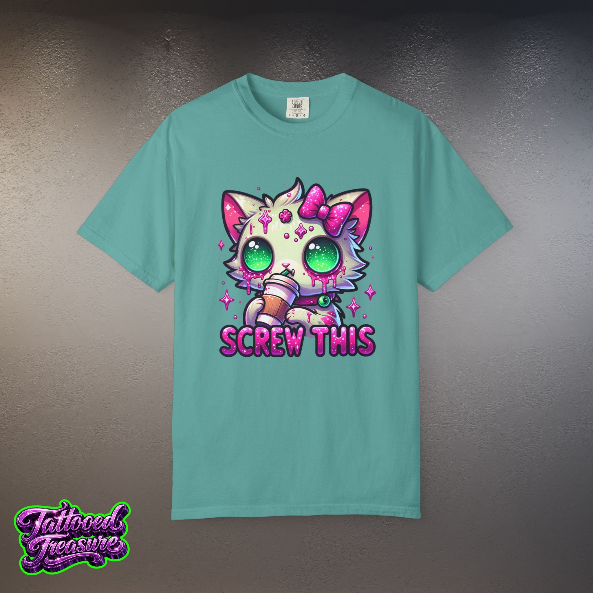 Kawaii 'Screw This' Cat T-Shirt